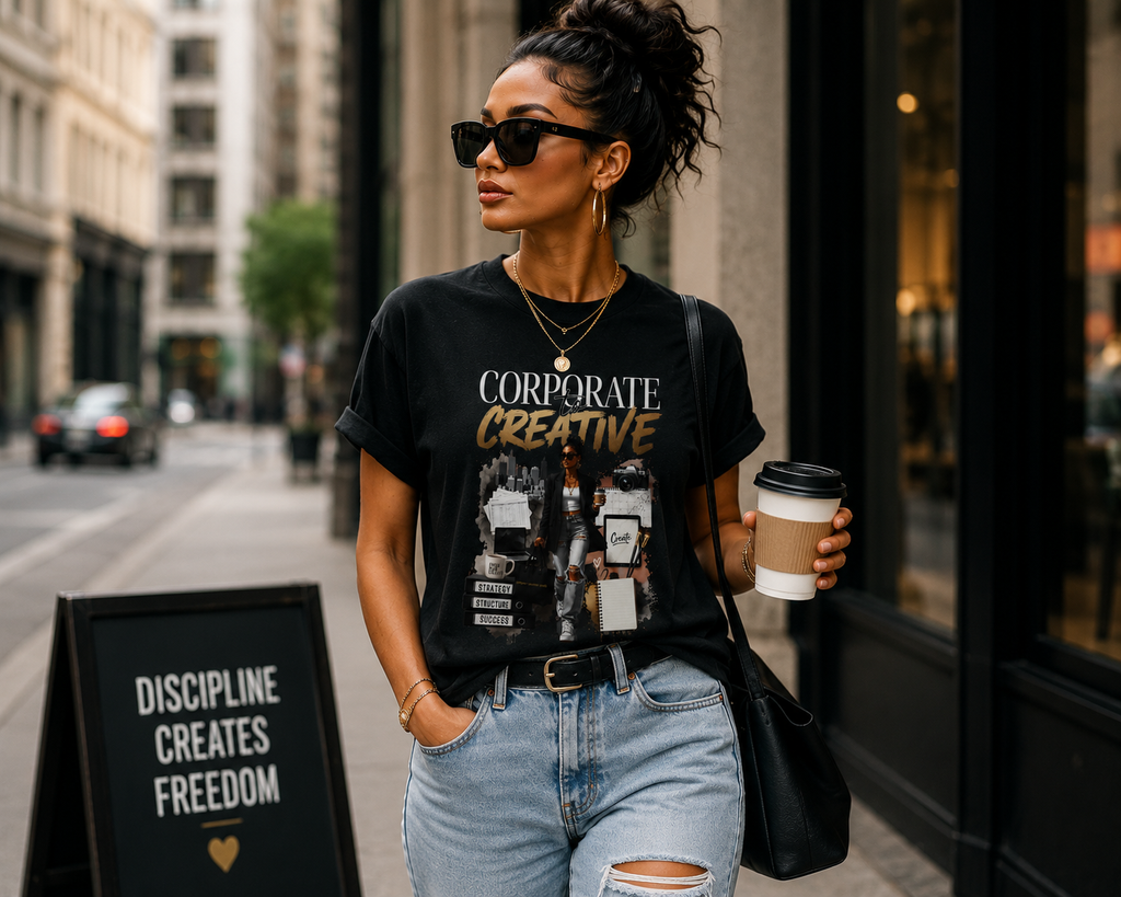 Corporate to Creative Graphic Tee for Women