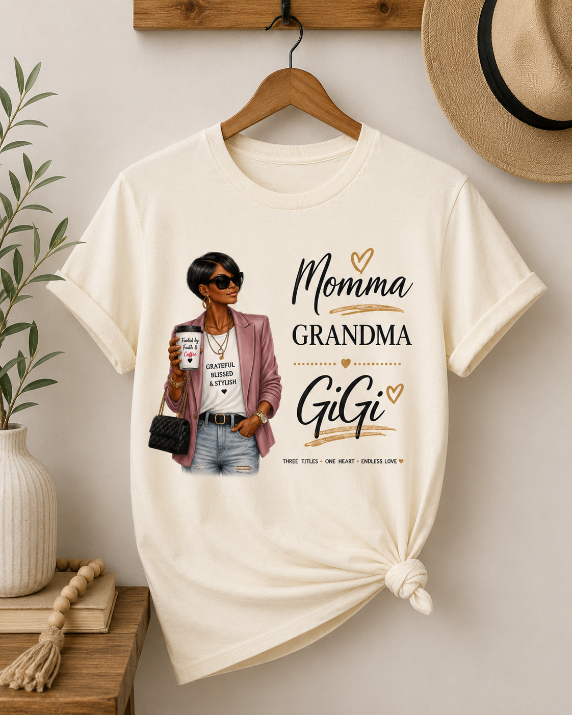 Three Titles Momma Graphic Tee for Women