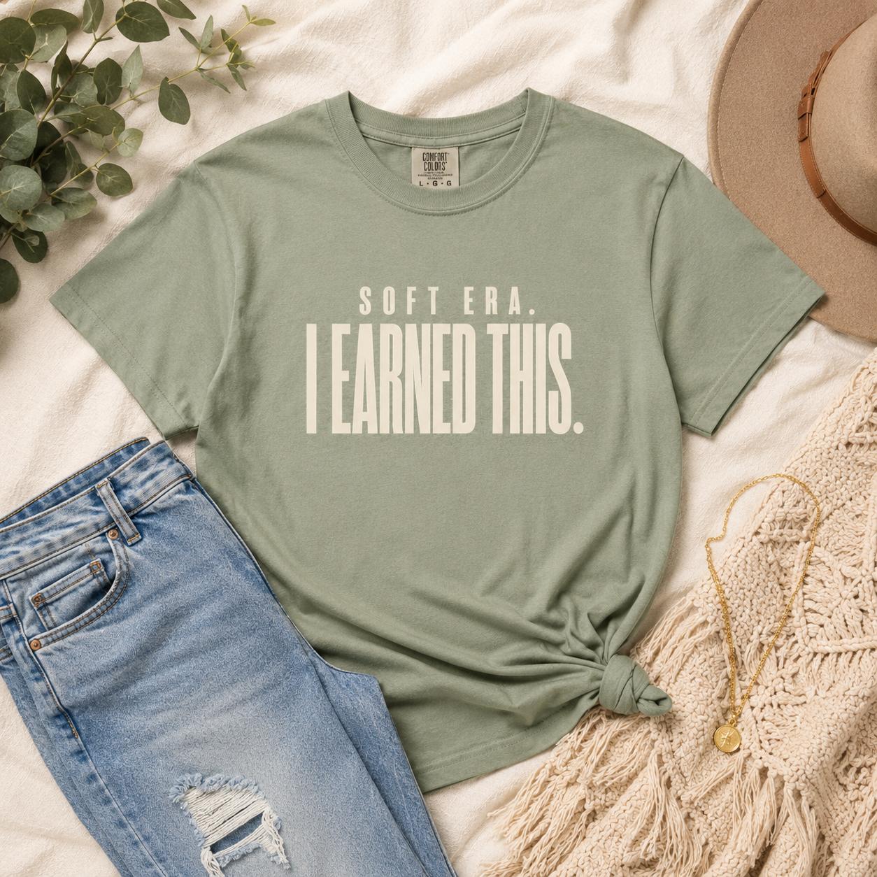 Soft Era Graphic Tee for Women | I Earned This